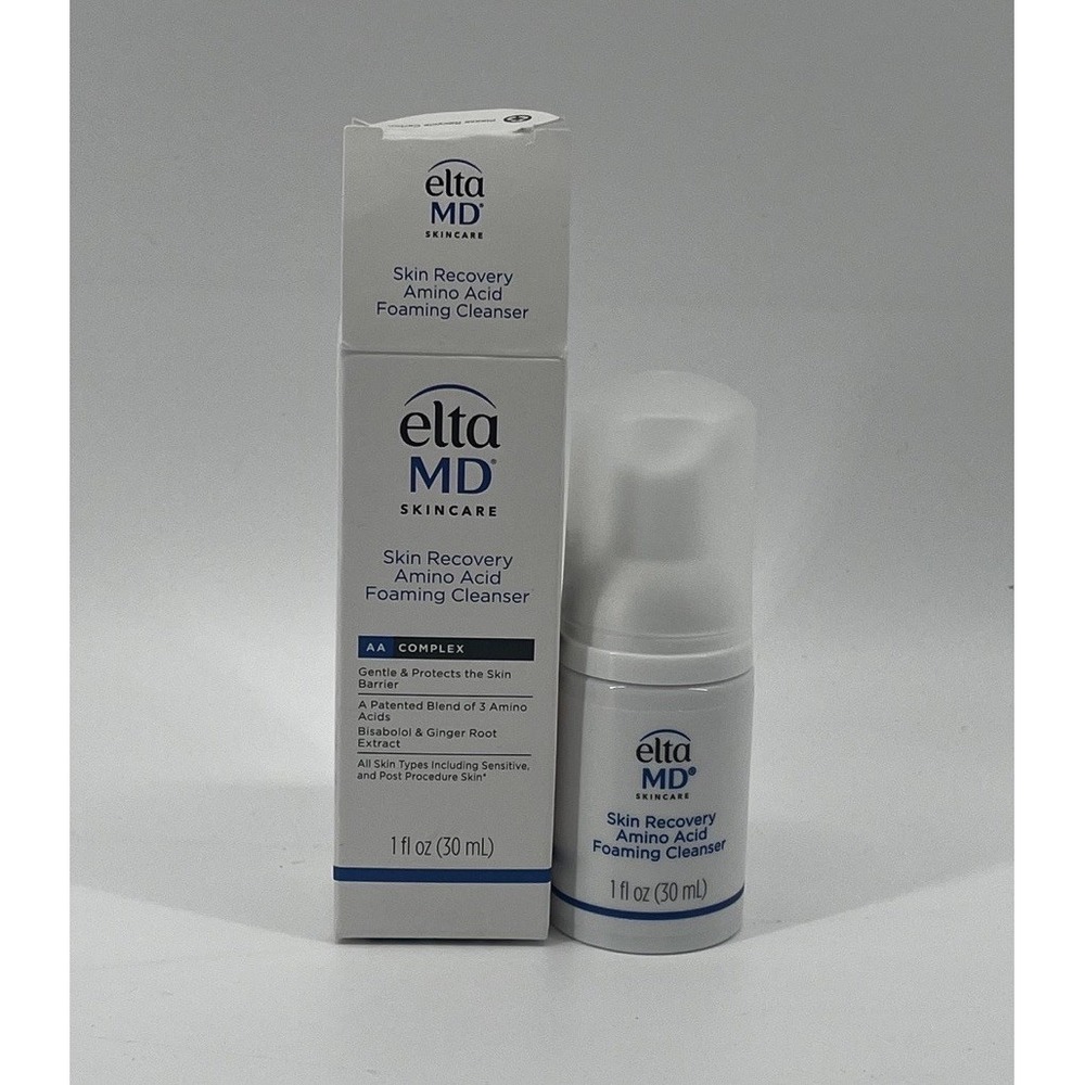 EltaMD Skin Recovery Amino Acid Foaming Cleanser for Sensitive Skin 1 Fl Oz